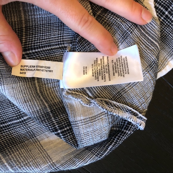 Lauren Ralph Lauren black/white plaid bellsleeves - Picture 11 of 11